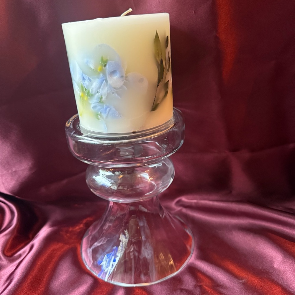 Reversible Vase or Pedestal Glass Candleholder